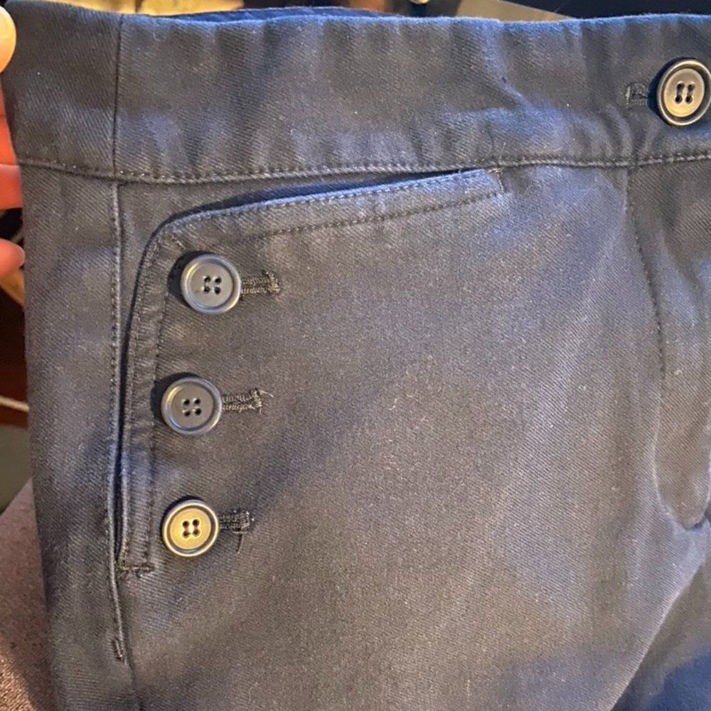 Talbots Trousers with Button Detailing - Sz 4P